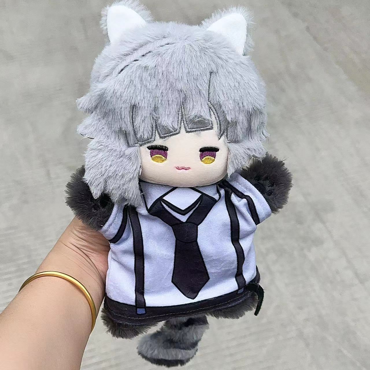 25cm Plush Bungou Stray Dogs Nakahara Chuuya Dazai Osamu Edogawa Rampo Ryunosuke Akutagawa Gogol Plush Hand Puppet Toy Gifts 25cm
