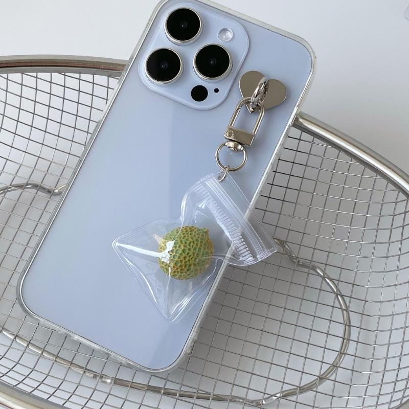 Hamimelon Handmade Keychain For Phone Keys Jewelry Accessory Fruit Pendant Keyring for Men Women Handbag Accessories