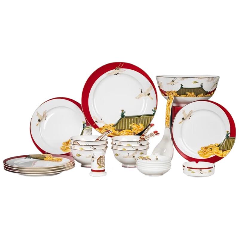 Tang Hui Imperial City Story Bone China Dinnerware Set