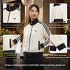 adidas Originals Striped Full-Zip Long Sleeve Jacket Women Jacket JN0722