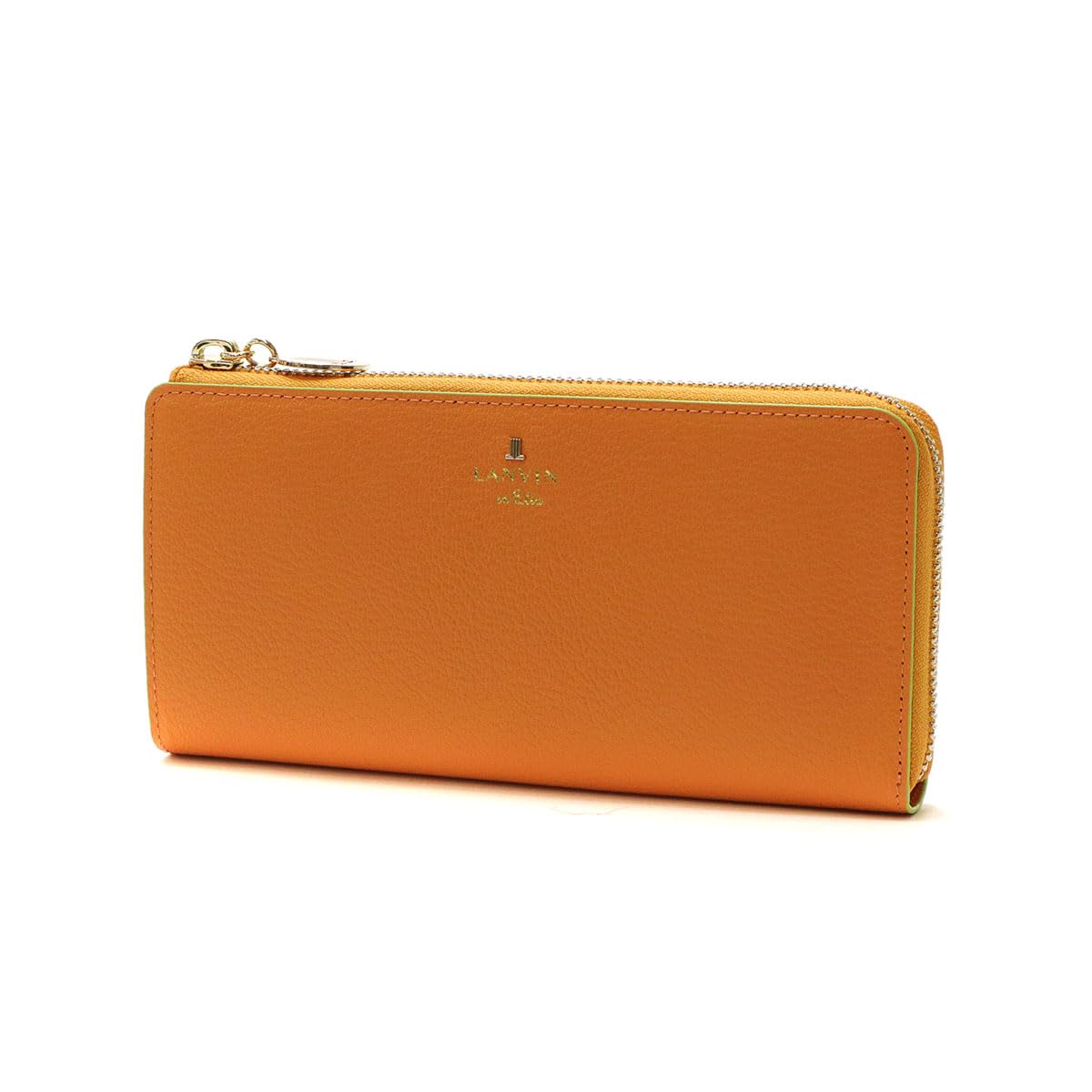 

on Billfold Rim L Zipper Long Wallet Orange [Lanvin Blue] Women s