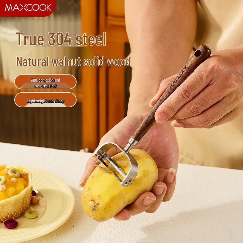 Walnut Handle Stainless Steel Peeler