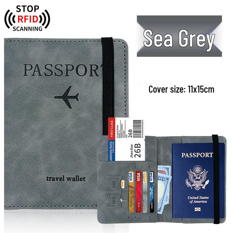 Customizable Multi-Color PU Leather Passport Holder Set