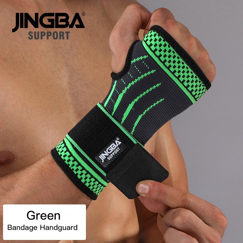 JINGBA SUPPORT 1PCS Football Ankle support+Basketball knee Pad Elbow brace support protector +Wristband boxing hand wrap Support