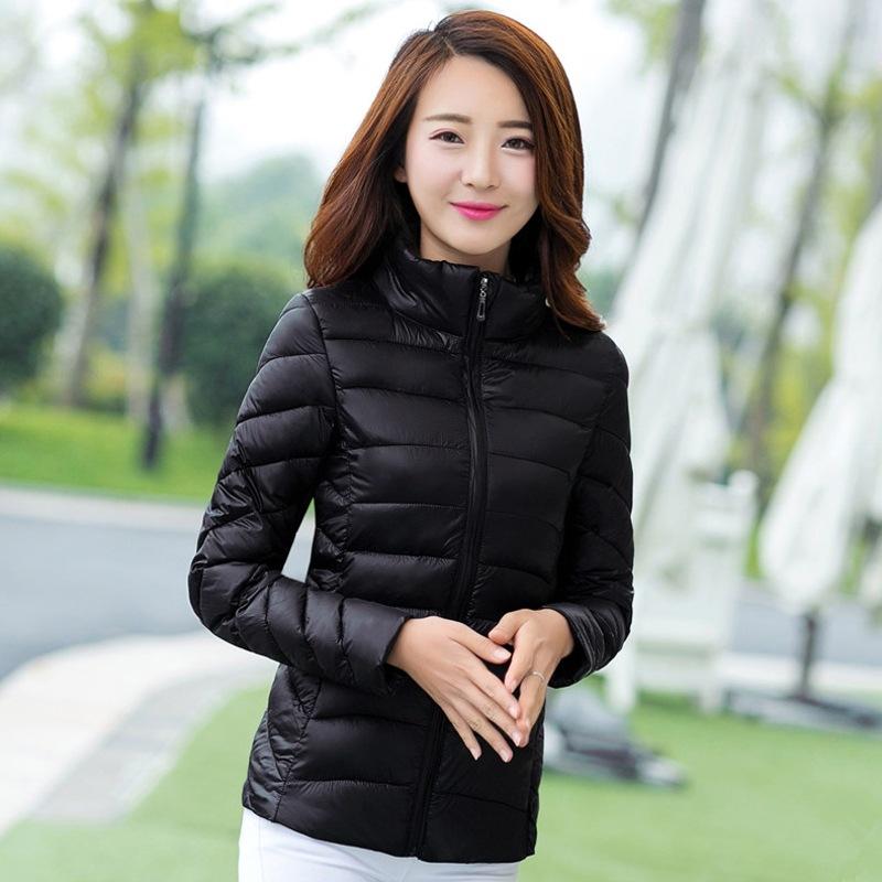Middle-aged Women's Fashion Small Padded Jacket Large Size Light and Thin Slim Down Padded Jacket