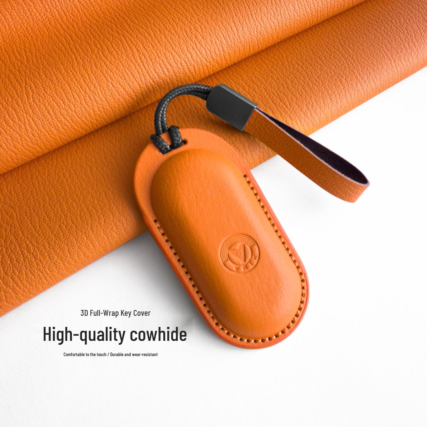 Zhijie S7 2025 Leather Key Case & R7 2026 Bluetooth Remote Key Shell with Buckle Zhijie R7 2024-2025; Green with Round Rope Buckle
