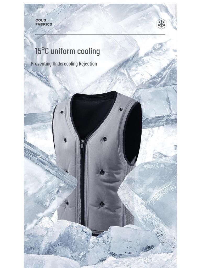 Unisex Summer Cooling Vest with Ice Water Circulation