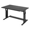 Bauhutte Gaming PC Desk Wide X 60cm Deep X Desk, Height-Adjustable (100cm 59-80cm High), Black, BHD-1000M