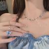 2025 Summer Blue Butterfly Choker Necklace - Elegant Clavicle Accessory
