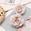 30pcs/Lot 9cm-10CM Large White Rose Artificial Silk Flower Heads DIY Wedding Decoration Wreath Scrapbooking Craft Fake Flowers