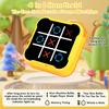 Tic Tac Toe Bolt Game,  Educational Tic Tac Toe Handheld Puzzle Games, Portable Travel Games, Board Games As Gifts for Children and Adults (Yellow)