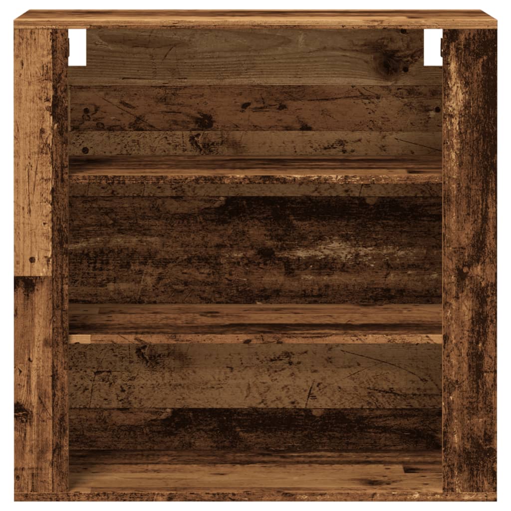 Vidaxl Wandregal, Altes Holz, 80X33X80 Cm
