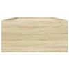 Floor Bed Frame Sonoma Oak 80 x 200 cm Engineered Wood