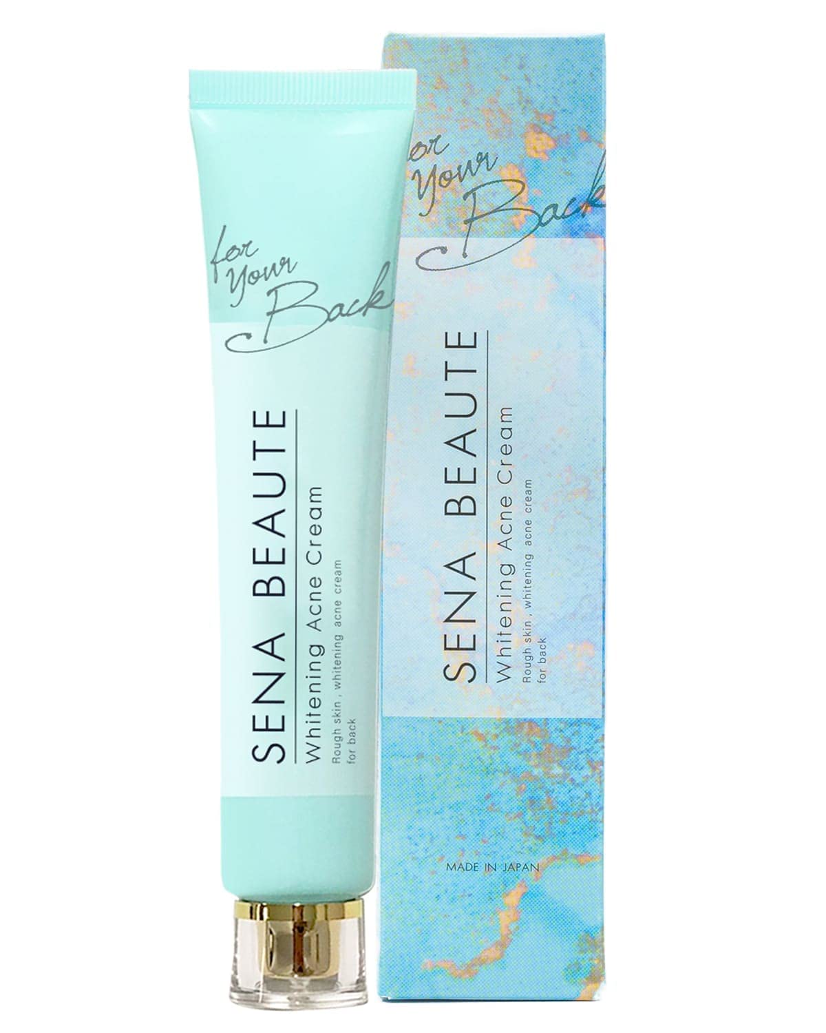 

[Крем от прыщей на спине] Для рубцов от акне, пигментации, шероховатой кожи, сухой кожи, отбеливания, квазилекарственное средство CICA (можно использовать на шее, руках, всем теле) Сена Бьюти