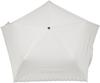 Rose Sangyo 50cm Mini Folding Umbrella with Heat 63500308 Lightweight, Color-Coated, Cut, White,