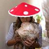 Elegant Lace Trim Mushroom Cap Party Hat For Cosplay Halloween Costume And Stage Performances with Soft NonWoven Fabric