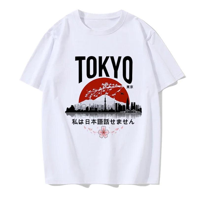Women  Gothic Mange Tshirt Tokyo Y2k T-shirt 2000s Funny Graphic Tee Shirt Hip Hop Streetwear Style Clothes Tops Femme