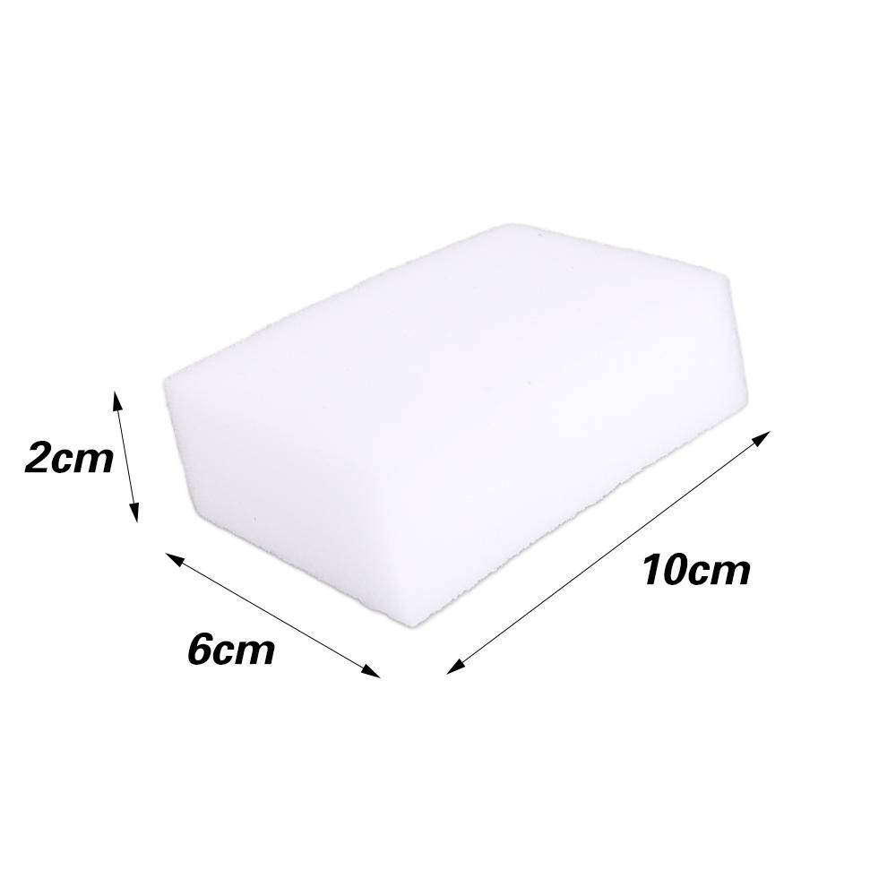 Resuable Stain Remover Rubber Eraser Stainless Steel Stain Rust Remover Bathroom Glass Stain Eraser Household Cleaning Supplies White-Sponge wipe