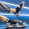 Men's Summer Breathable Non-slip Beach Shoes - Geometric Pattern EVA Indoor/Outdoor Sandals