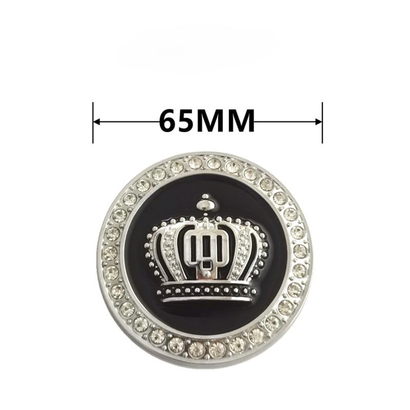 Hot Sale Fashion Metal Car Styling Decoration Stickers Crystal Crown Personality Car Body Sticker Accessories