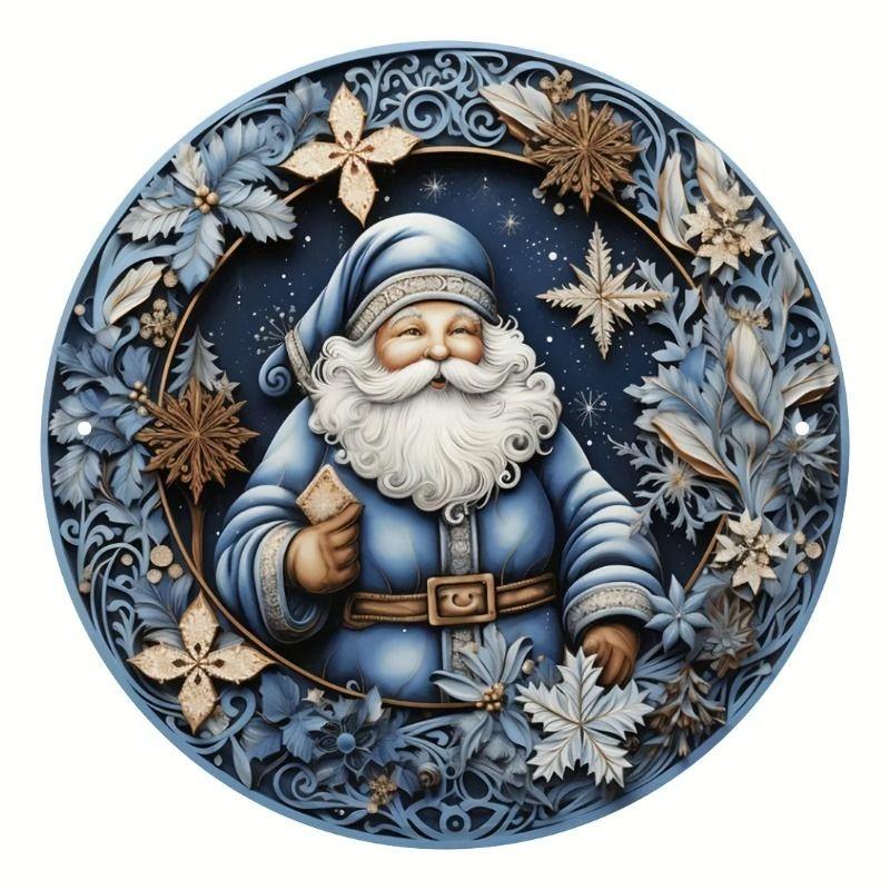 2D Flat Hanging Decorative Metal Sign Hand Painted Art