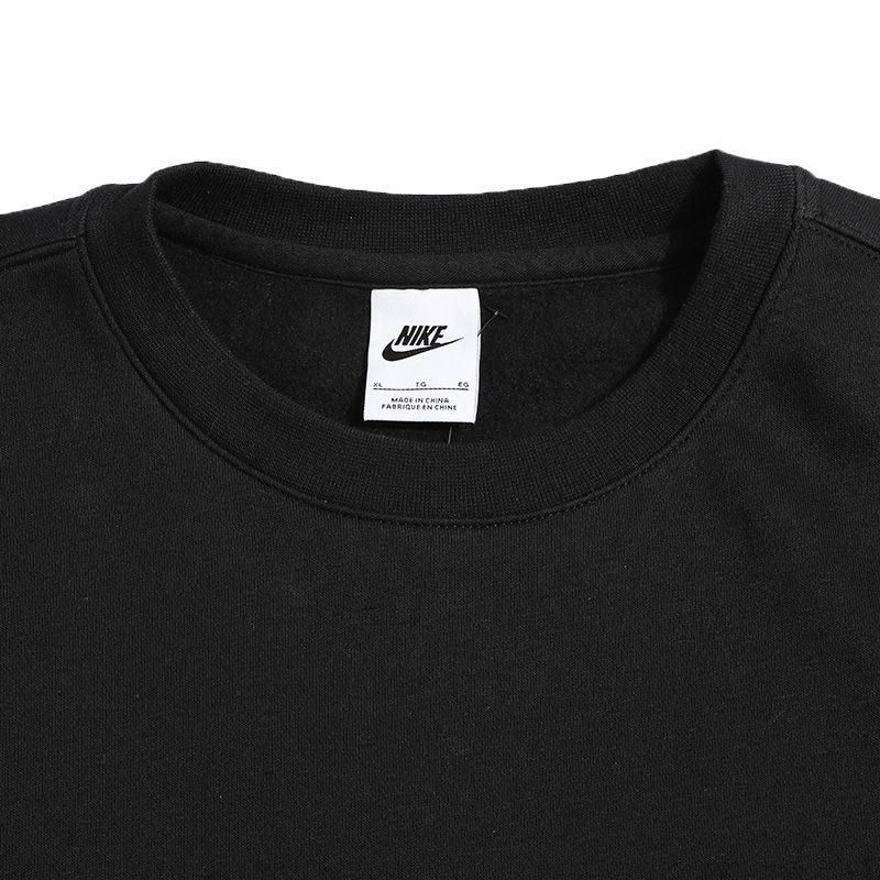 Nike Sweatshirts Men's Black Crew Neck Thickened Regular DX0782-010