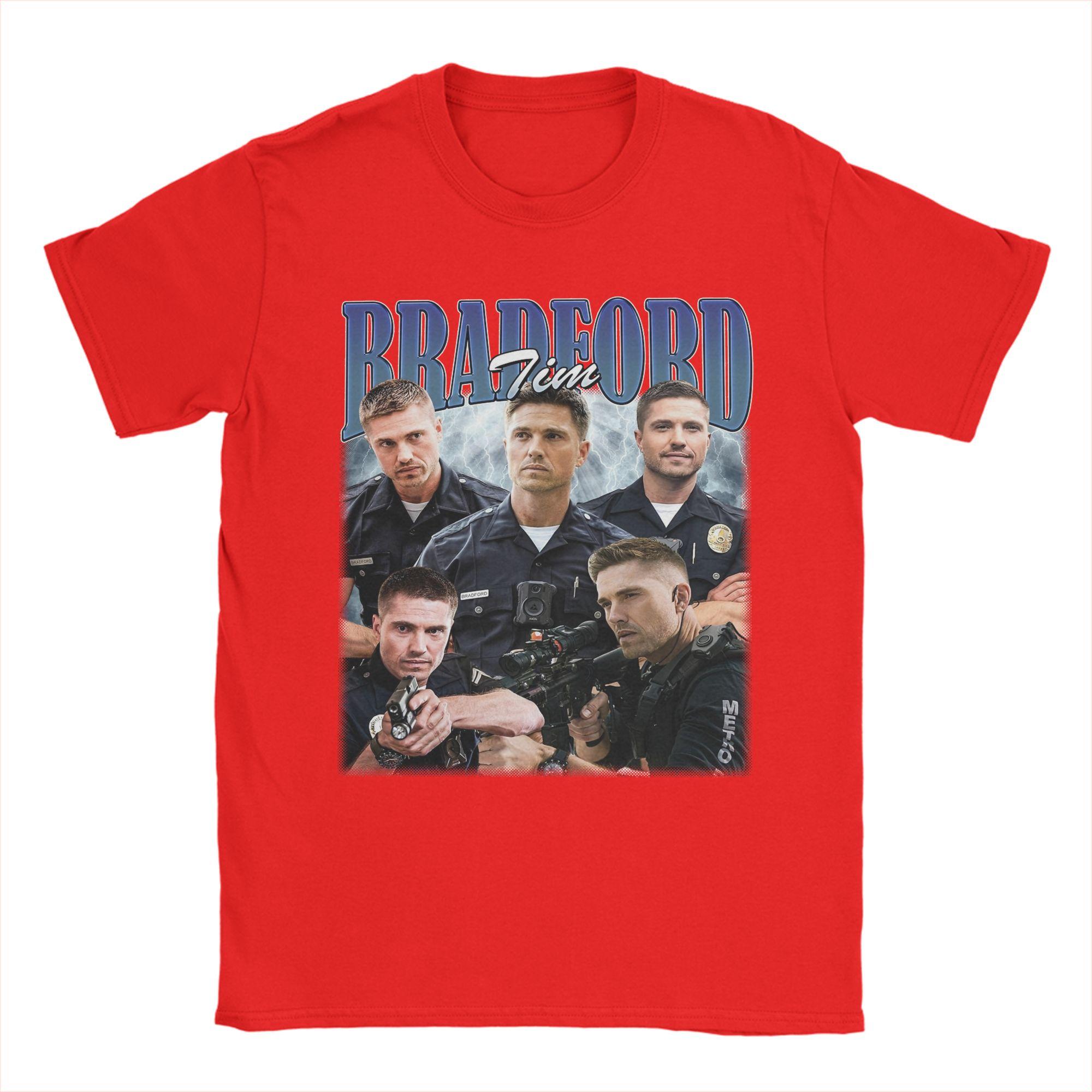 

Men The Rookie Tim Bradford T Shirt Cotton Clothes Hipster Short Sleeve Crewneck Tee Shirt Gift Idea TShirts S