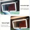 Specchietto Parasole Universale per Auto con Luci LED a 3 Temperature di Colore Controllo Tattile Regolabile Ricaricabile tramite USB C