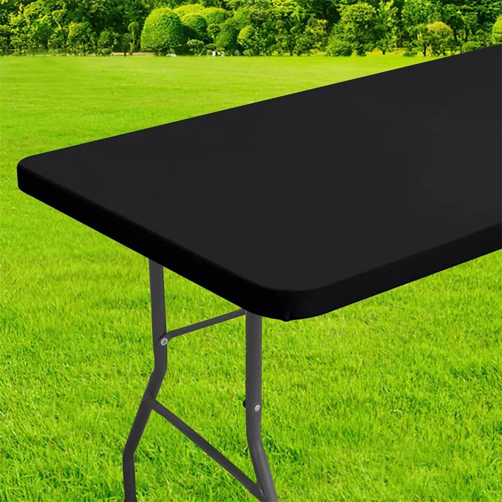 Homaxy Rechteckige Tischdecke Abdeckung Wasserdichte Tischdecke Passend für Klapptische Waschbarer Tischschutz Camping Outdoor 30x72