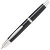 PILOT Mannenhitsu Capless Kasuri Chrome M Kasuri Black Fountain Pen FCN2MRKBM