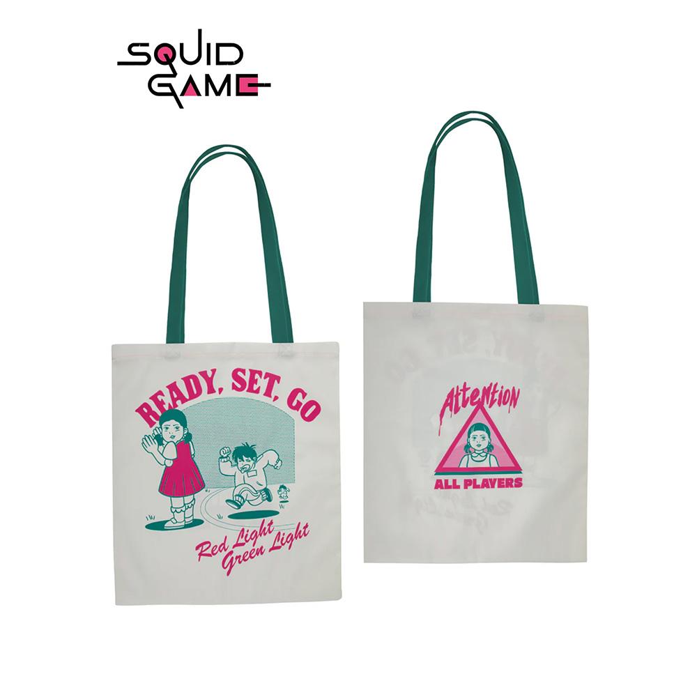 

1PC Squid Game Officially Licensed Totes Handbags Large Capacity Adorable Animation Design Shoulder Pouch Vintage Crossbody Tote Celebration Present