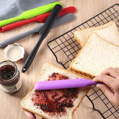 Silikonburkspatel Värmebeständig Syltspridare Kakkräm Smörskrapa Kök Bakskrapa för Sylt Smör Glasyr