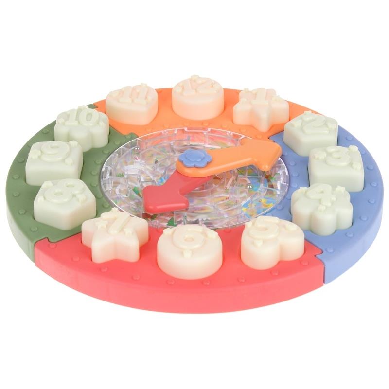 Clock Sorter Educational Puzzle Blocks Maze Shapes Learning Hours