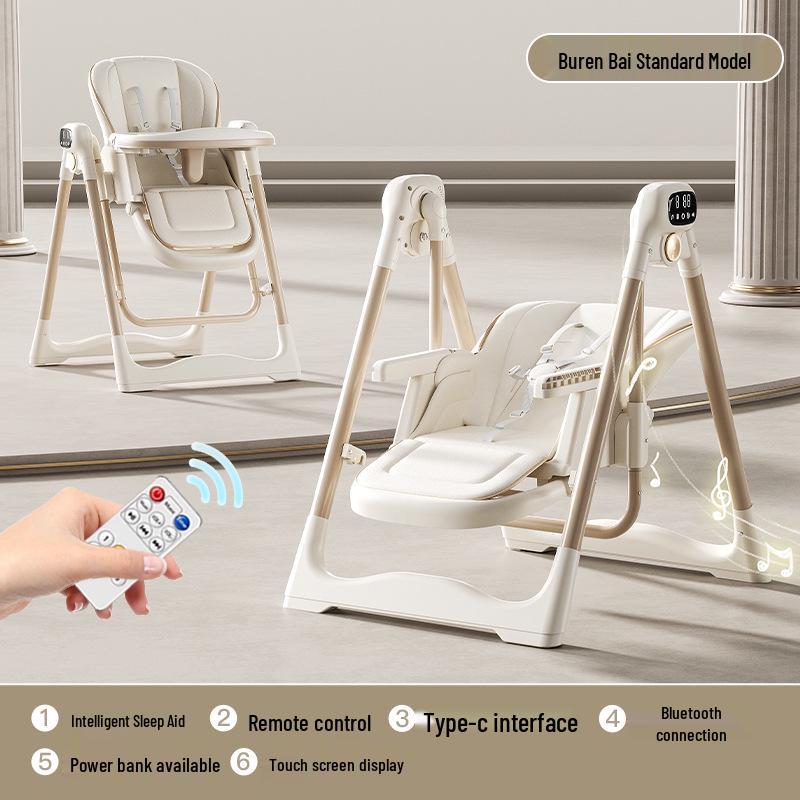 Smart Foldable Baby Dining Chair & Reclining Bassinet