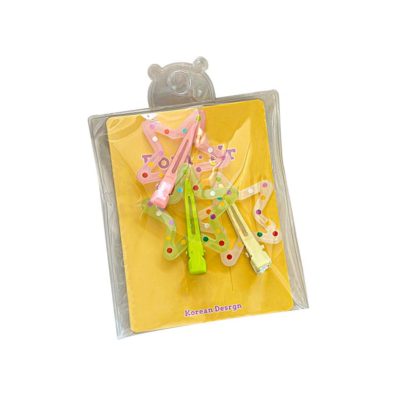 Versatile Floral Polka Dot Hair Clip for Fine Hair