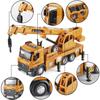 1/50 Crane Toy Metal DieCast Crane Model,Construction Truck Toys with Simulated Sounds and Lights,Suitable for Ages 3 and Up Toy Crane for Boys
