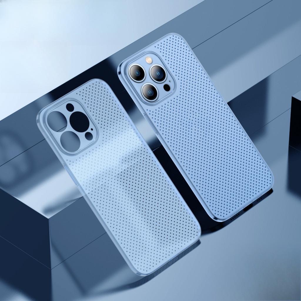 Respirabil și Disipator de căldură, Potrivit pentru vară. Husă Telefon Apple 14promax, Ultra-subțire Iphone14, Acoperire Completă cu Orificii Fine, 13 Anti-cădere