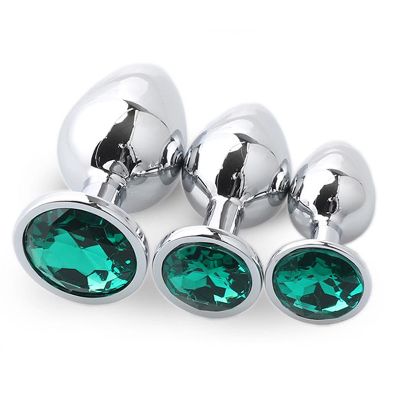 3 STK/sett Metal Anal Leker For Kvinner Voksen Sex Produkter Menn Butt Plug Rust Stål Anal Plug Sex-leke Anal Dildo Toys