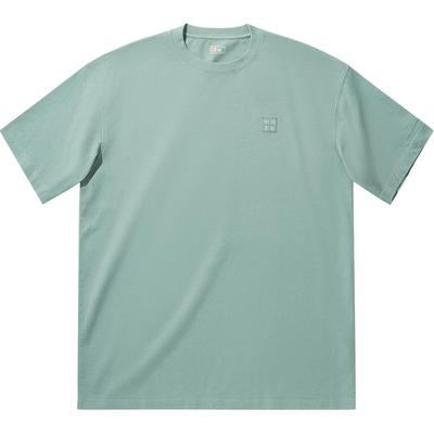 Li Ning Vital Series Solid Color Loose Fit Round Neck Short Sleeve T-Shirt Unisex Tops Lake-Blue AHSU925-4