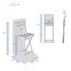 Greensboro Graphite STEEL FOLDING STOOL with Footrest