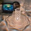 Modern and Elegant Crystal Light for Table and Bedroom, with Touch Control and Adjustable Rose Light, Diamond Projection Included