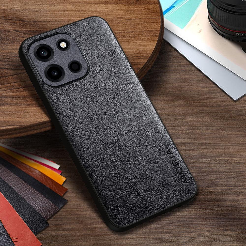 

Luxury PU leather Case for oneplus nord 6 5 4 3 2 Business solid color design phone cover Soft TPU&Hard PC Oneplus Nord 6 чёрный