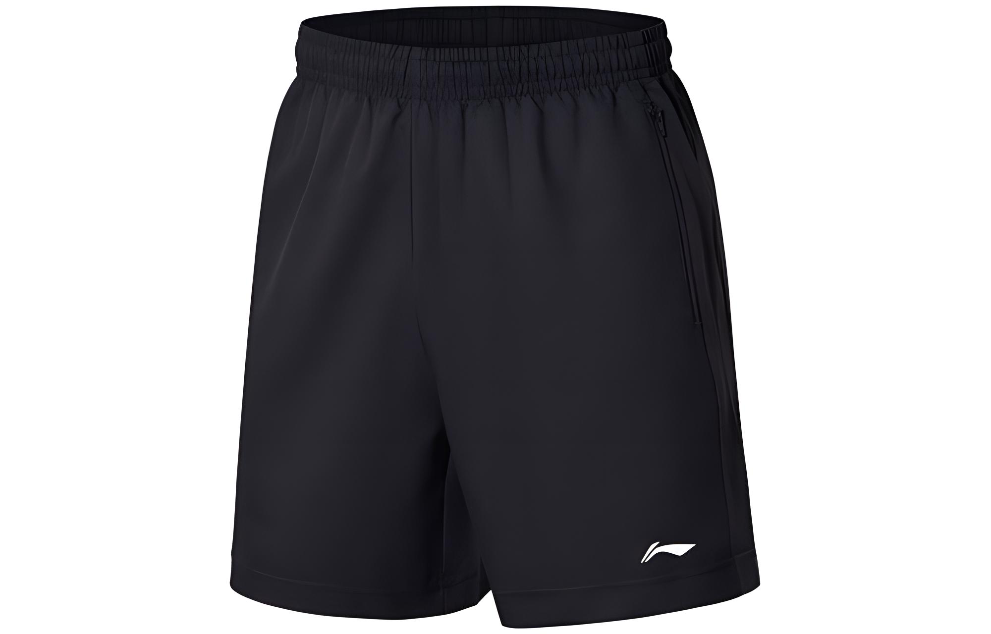 Li Ning Casual Shorts Men s Standard Black AKSS611-1 L