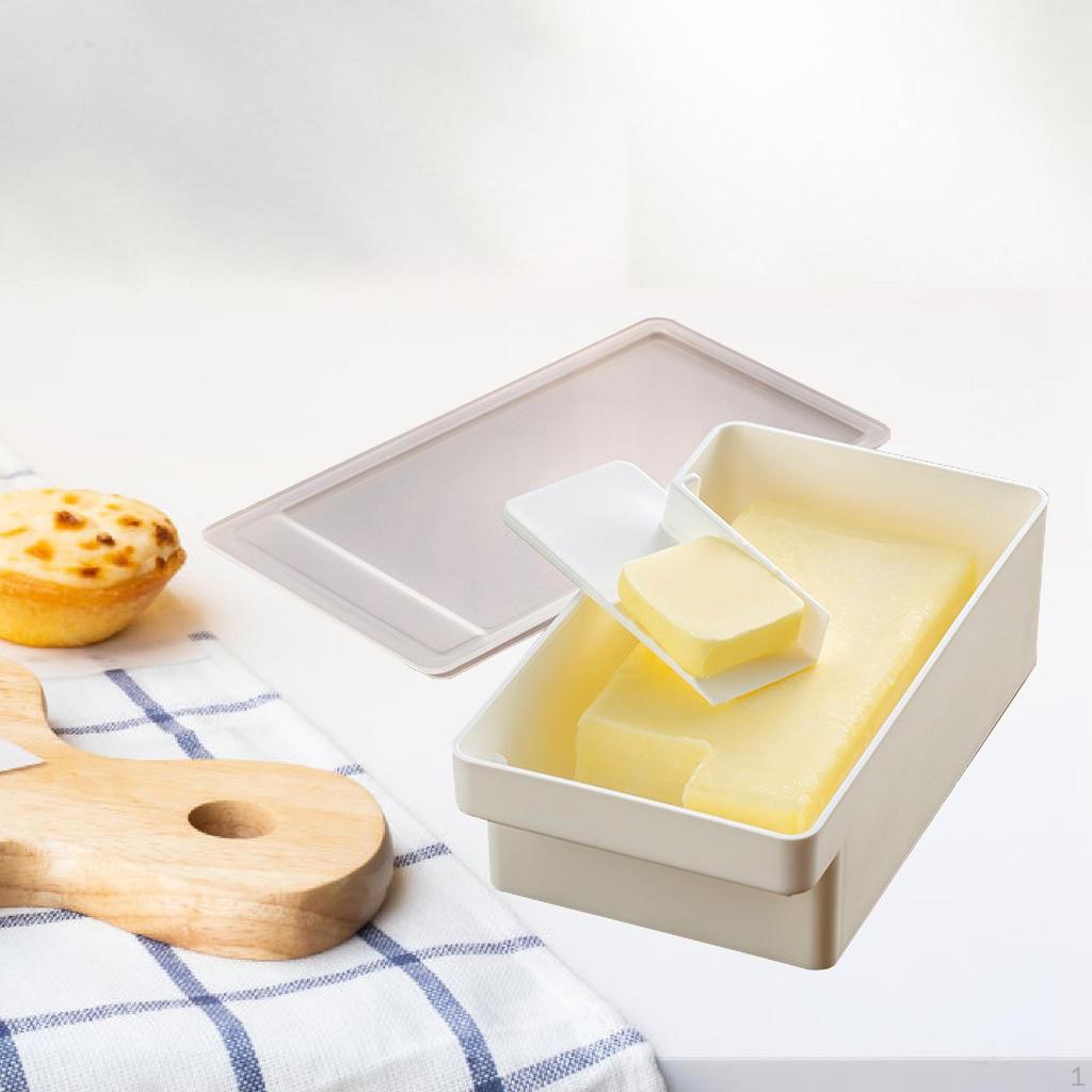 Butter Dish with Lid Box Container Keeper for Biscuits Seasonings