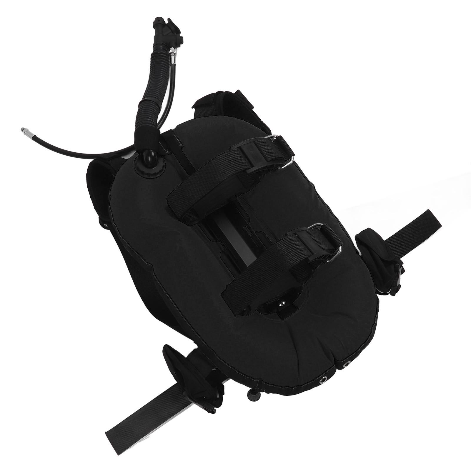 

Scuba Diving BCD Travel Friendly Lightweight BCD with Adjustable Straps Pockets Hooks Design Back Float BCD Black чорний