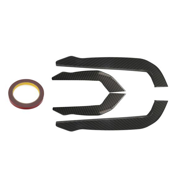 Front Bumper Trim Strips, 4-Piece Set for 2019-2021 Ford Focus Hatchback/Sedan ST-Line