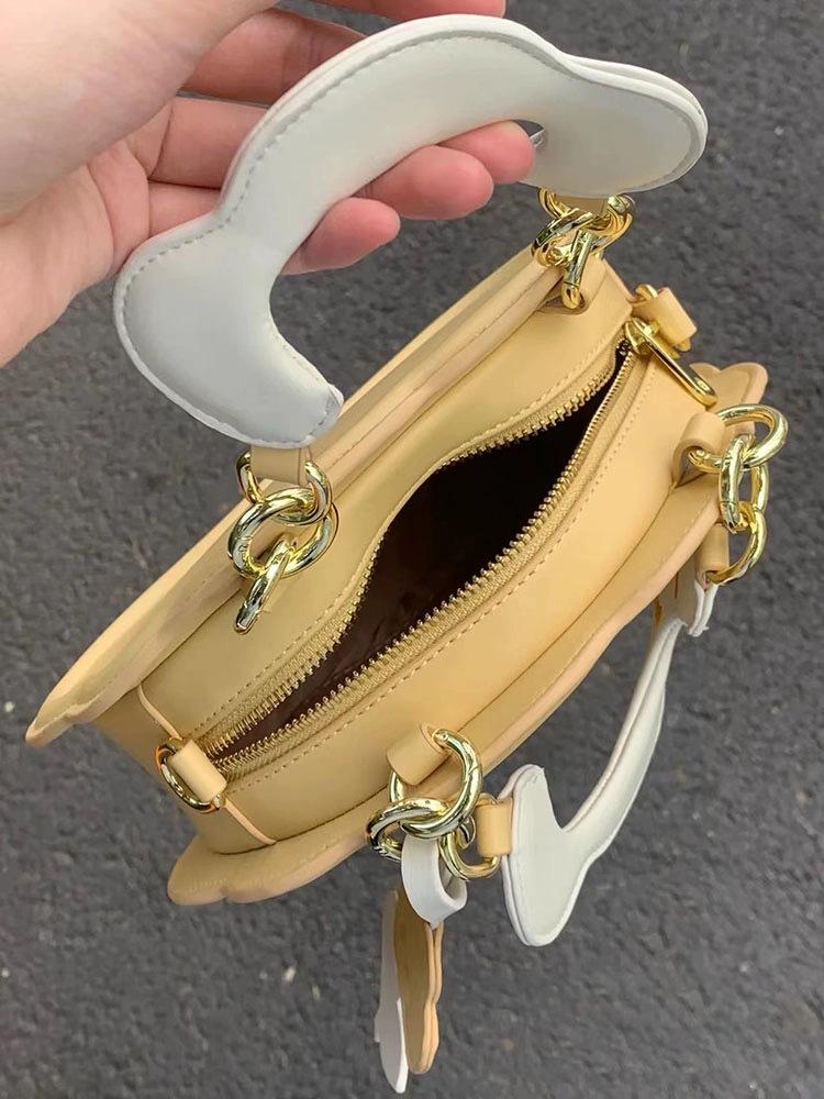 

Нішева 2025 Мила кремова сумка-хмара на плече - Проста та універсальна для жінок жовтий