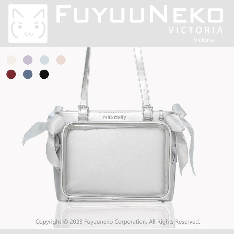 

Плавающая Кошка Лолита Виктория Кроссбоди Мультяшный Рюкзак Silver. In Stock.