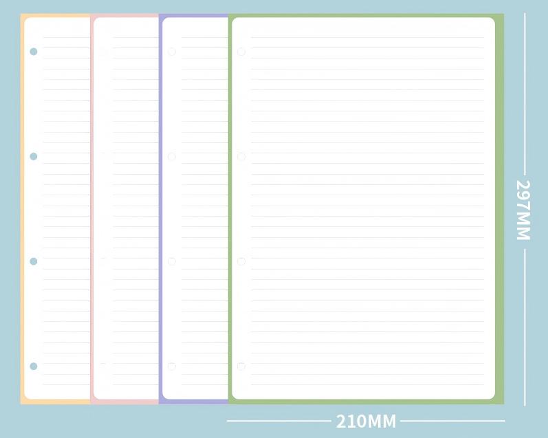 A4 Pu Leather Notebook Binder, Refillable 3/4 Round Ring Binder Cover For A4 Filler Paper Notebook Personal Planner Binder