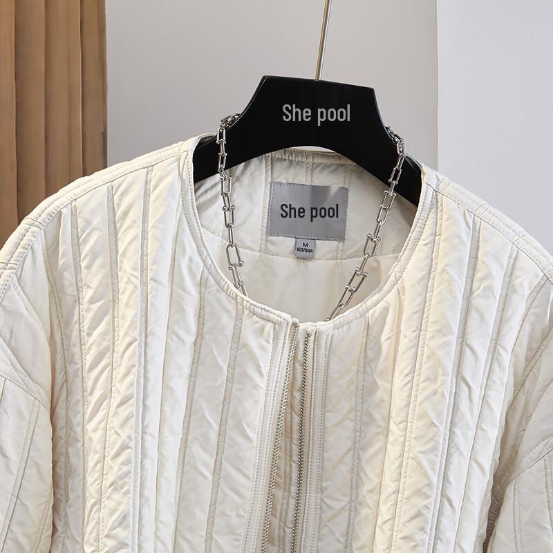 Tachi Women's Loose Fit Round Neck Padded Jacket